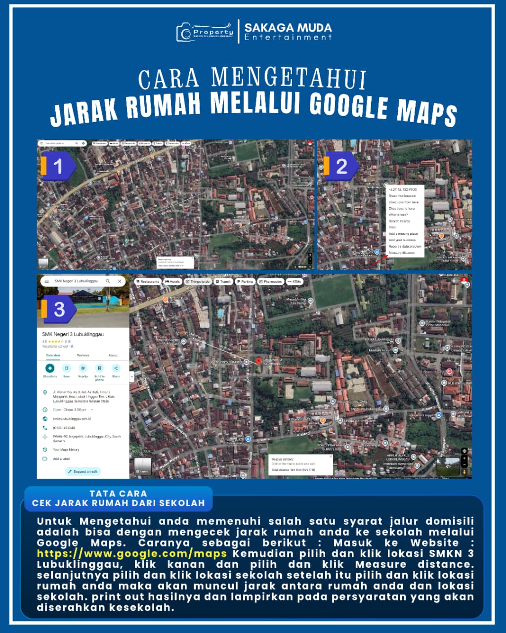 Cara Mengukur Jarak Rumah Menggunakan Google Maps (Persyaratan Jalur Domisili)